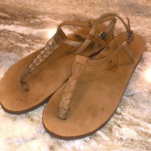 Rainbow T street leather flip flop sandals size x-large